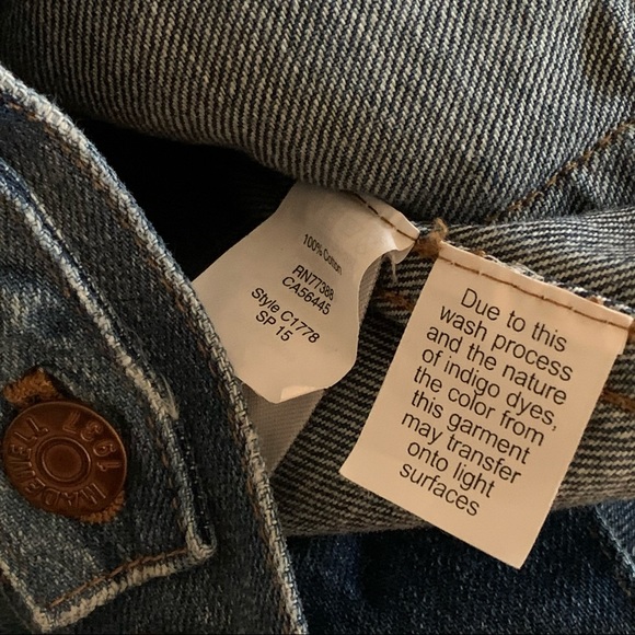 MADEWELL Ellery Wash Distressed Jean Jacket EUC - Picture 4 of 5